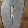 Surowy wisior z nieregularnych pereł - perła srebro 925