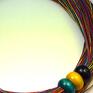 PMPB Style tęczowy lniany naszyjniki naszyjnik kolorowy ze sznurka