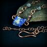 gustowne naszyjniki lapis lazuli z surowym biżuteria wire wrapping