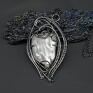 Wisior z perłą słonowodną "Erinti" - wire wrapping srebro