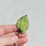 zielone naszyjnik liść z oryginalnym wisiorem. wisior stworzyłam od podstaw prezent dla żony