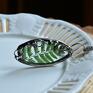 zielone z paprocią - naszyjnik z prawdziwą biżuteria botaniczna