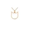 Sotho modny naszyjnik z różowego złota z kotem minimalistyczny zawieszka
