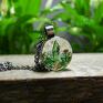 elegancki naszyjnik wisior cyrkonia sparkle green