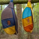 Kolorowa nerka patchwork - saszetka na biodro i przez ramię
