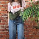 Nerka "Haru" zielona ekoskóra mix vegan