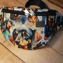 Pojemna nerka Jamnik Czarny XXL - na spacer, handmade