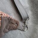 Patchworkowa damska nerka XXL z weluru - handmade