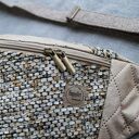 beżowa patchworkowa damska nerka XXL