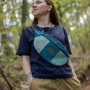Niebieska Nerka Patchwork Saszetka