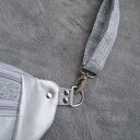 srebrna damska nerka XL pikowana w serca