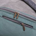 welurowa nerka XXL szałwia z szarym