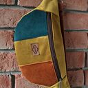 Kolorowa nerka patchwork - saszetka z tkaniny tapicerskiej