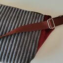 Damska nerko-torebka na rower i do pracy - handmade z tkanin tapicerskich
