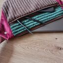 Damska nerko-torebka na rower i do pracy - handmade z tkanin tapicerskich