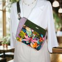 Nerka biodrówka damska ze sztruksu i weluru z ważkami