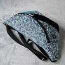Welurowa damska nerka - mini plecak na ukos - ręcznie robiona
