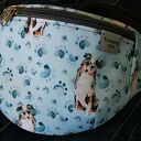 Nerka owczarek australijski L - pojemna nerka na spacer handmade