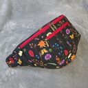 Roślinna nerka damska XXL na ukos - handmade z wodoodpornego softshellu