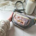 Nerka Damska Pola Szara w Kwiaty