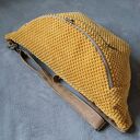 żółta welurowa nerka XXL