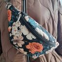 Nerka damska pikowana wodoodporna Kwiaty Npik02