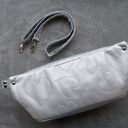 srebrna damska nerka XL pikowana w serca