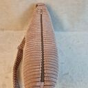 Torba Luna crossbody pudrowy róż - lekka damska nerka z sztruksu