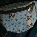 Nerka owczarek australijski L - pojemna nerka na spacer handmade
