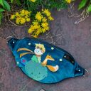 Kolorowa nerka haftowana mały książe lis