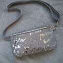 odblaskowa saszetka midi, 2 kieszonki