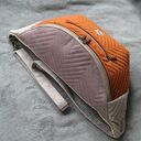 trójkolorowa welurowa nerka XXL