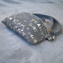 odblaskowa saszetka midi, 2 kieszonki