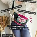 Nerka damska Pola w fioletowe kwiaty
