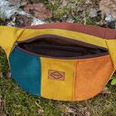 Kolorowa nerka patchwork - saszetka z tkaniny tapicerskiej