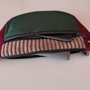 Damska nerko-torebka na rower - pojemna saszetka handmade z tapicerskiego sztruksu