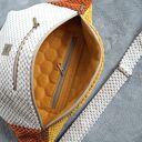 trójkolorowa welurowa nerka XXL