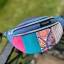 Nerka BEBOKI z ekozamszu w patchworku - rozmiar M (mini portfelik gratis)