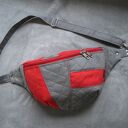 czerwono-szara damska nerka XXL