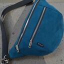 duża nerka tkanina zamszowa morski