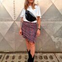 Czarna lakierowana nerka L pojemna