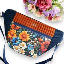 Listonoszka nerka sztruksowa granat