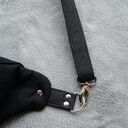 upcyklingowa czarna jeansowa nerka XXL