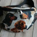 Kolorowa nerka z psami - rozmiar L (handmade)