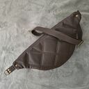 Brązowa patchworkowa nerka XXL handmade