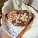 Nerka Jesienny Liść - welurowa nerka damska handmade