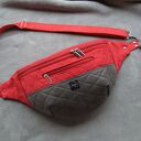 czerwono-szara damska nerka XXL