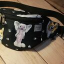 Nerka handmade damska na spacer z motywem yorka, maltańczyka, corgiego i grzywacza (rozmiar M)