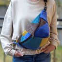 kolorowa patchworkowa damska nerka XXL