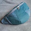 turkusowo-niebieska patchworkowa nerka XXL